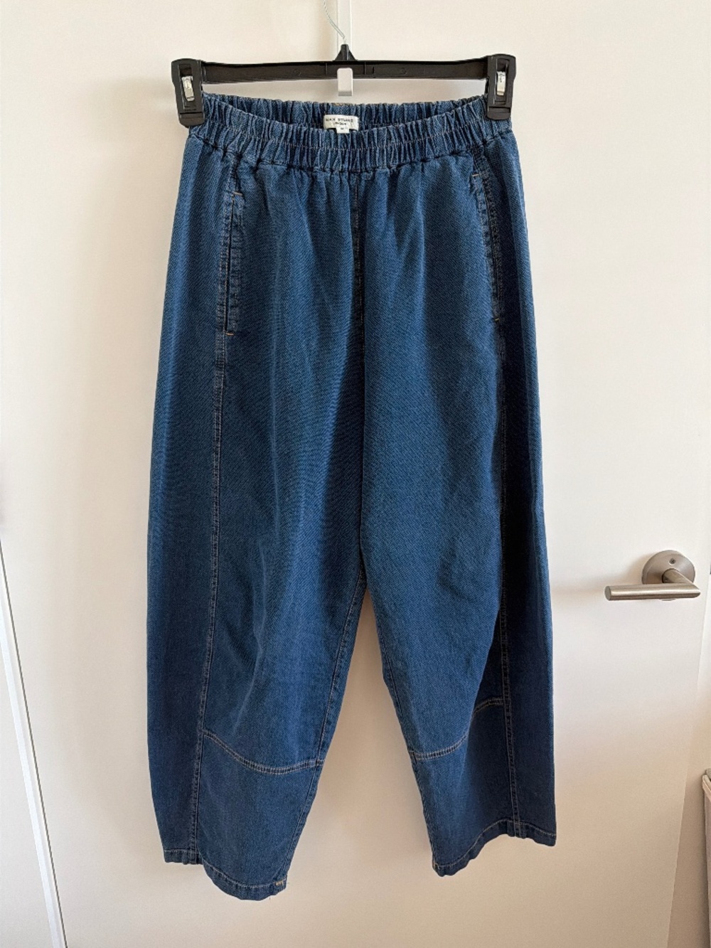 Max Studio London Denim Cotton Pants Size M